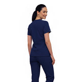 V-Neck Top Flared Straight Leg Pants